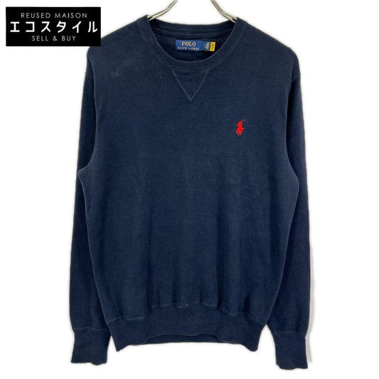 Polo by Ralph Lauren Navy V-Neck Cotton Knit Sweater Tops