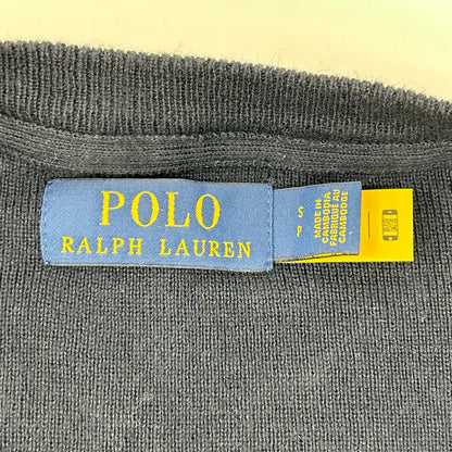 POLObyRalphLauren ポロラルフローレン ネイビー 前V コットン ニットセーター トップス