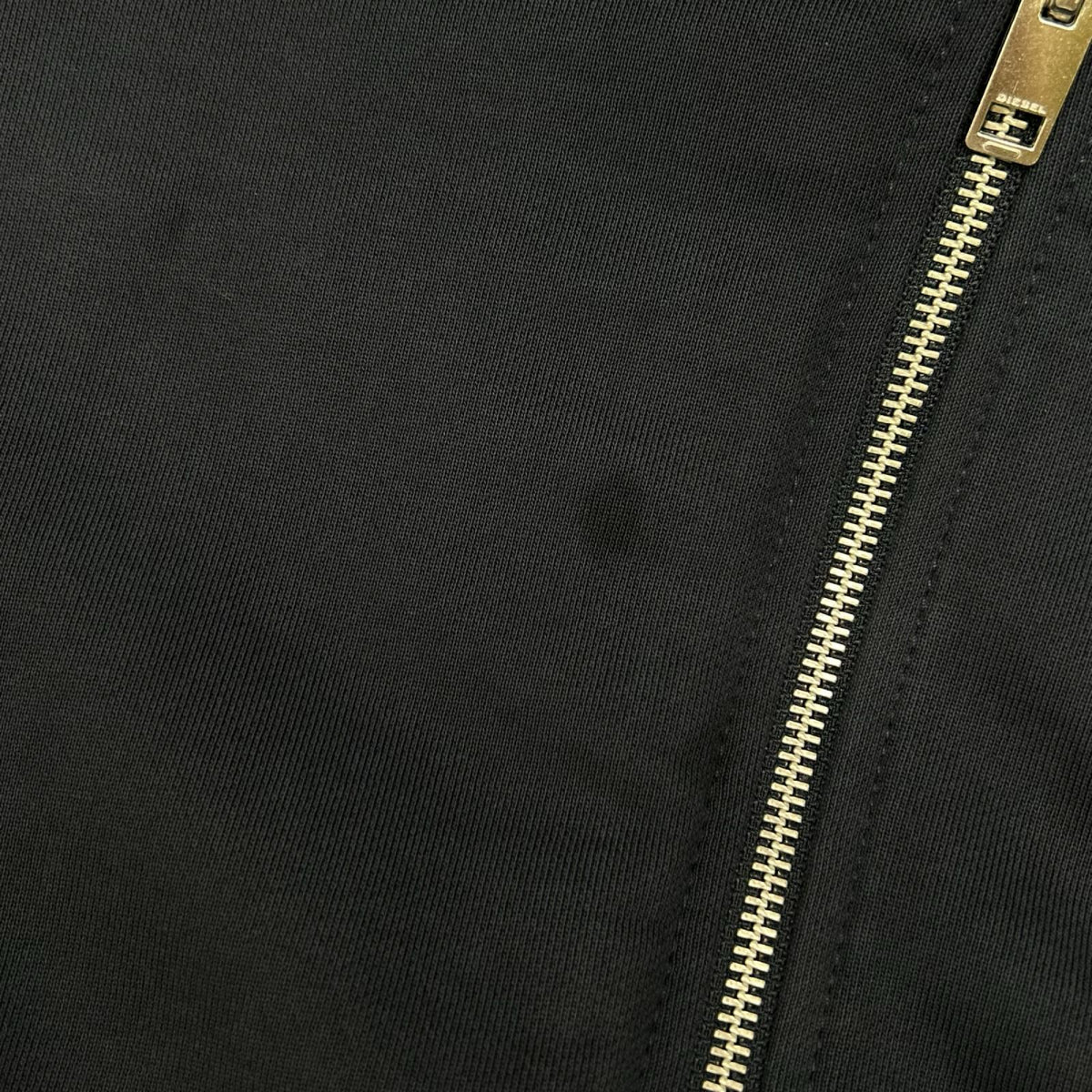 DIESEL ディーゼル コットン 刺繍ロゴ ジップアップパーカー トップス