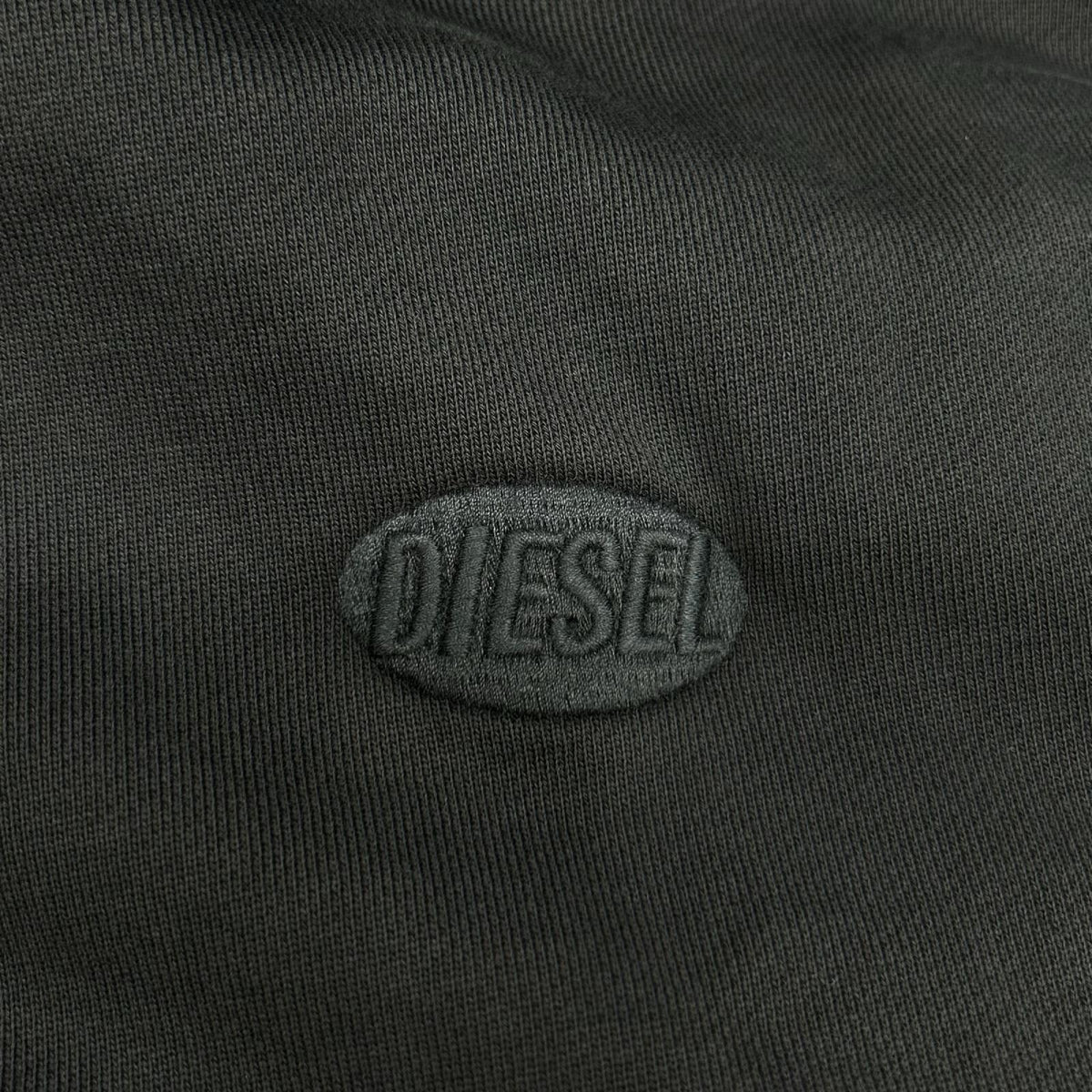 DIESEL ディーゼル コットン 刺繍ロゴ ジップアップパーカー トップス