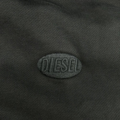 DIESEL ディーゼル コットン 刺繍ロゴ ジップアップパーカー トップス