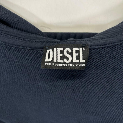 DIESEL ディーゼル コットン 刺繍ロゴ ジップアップパーカー トップス