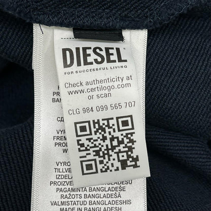 DIESEL ディーゼル コットン 刺繍ロゴ ジップアップパーカー トップス