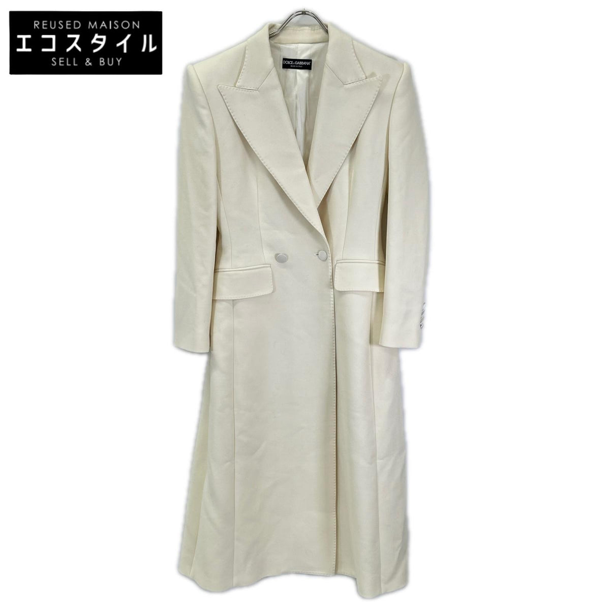 DOLCE&GABBANA ドルチェアンドガッバーナ F0W0IT 23AW ナチュラルホワイト コート コート