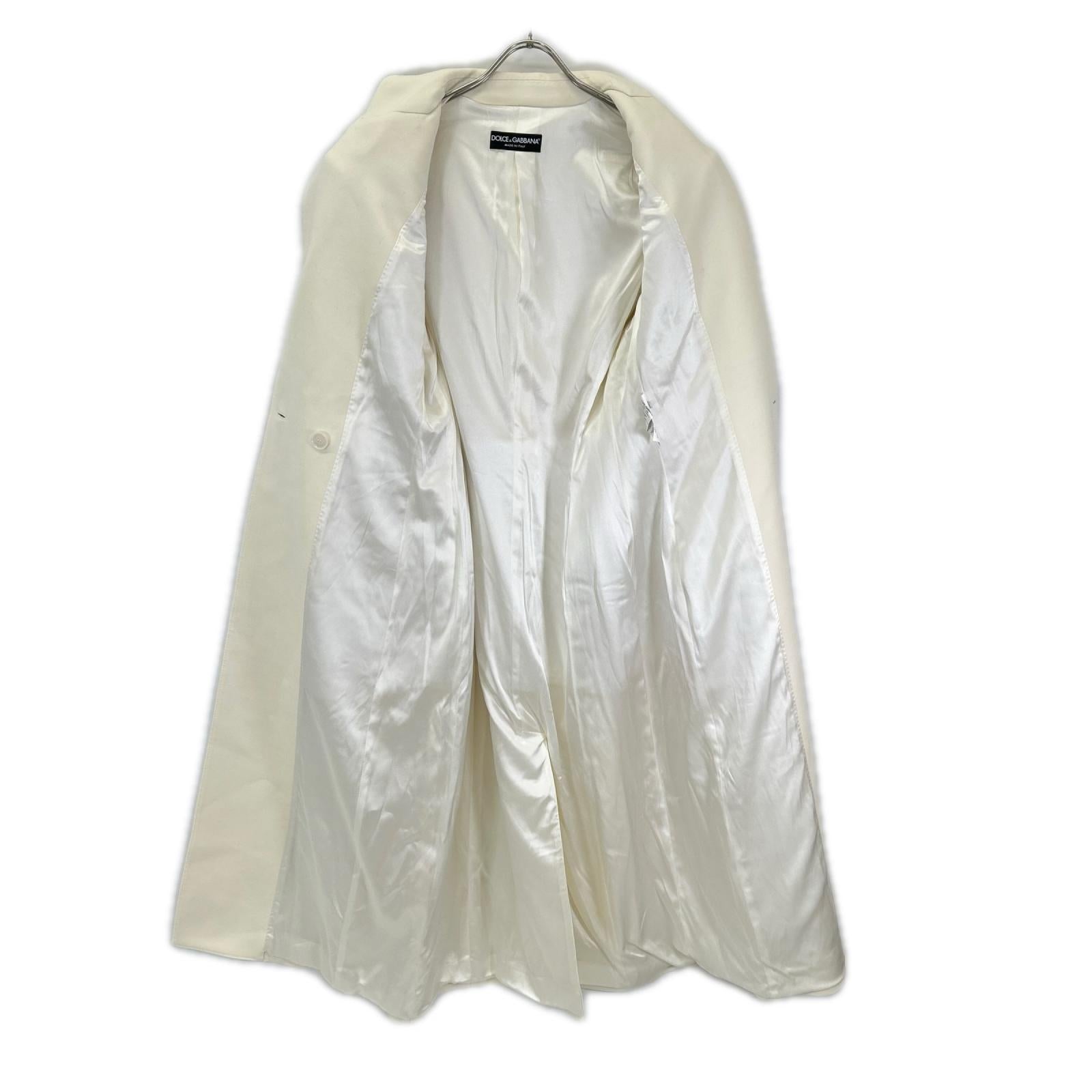 DOLCE&GABBANA ドルチェアンドガッバーナ F0W0IT 23AW ナチュラルホワイト コート コート