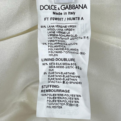 DOLCE&GABBANA ドルチェアンドガッバーナ F0W0IT 23AW ナチュラルホワイト コート コート
