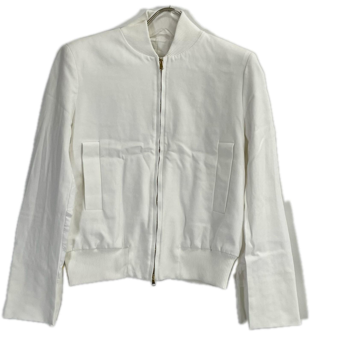Max Mara マックスマーラ 104131186 20年 ホワイト ノーカラージップアップジャケット ジャケット