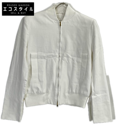 Max Mara マックスマーラ 104131186 20年 ホワイト ノーカラージップアップジャケット ジャケット