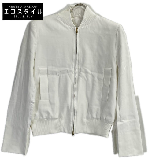 Max Mara マックスマーラ 104131186 20年 ホワイト ノーカラージップアップジャケット ジャケット