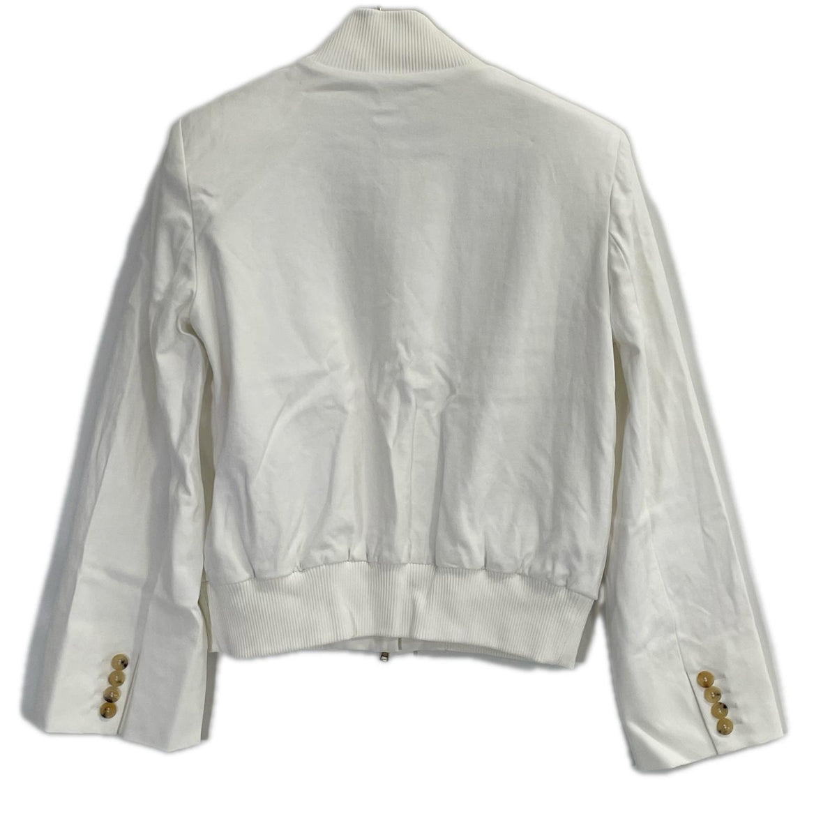 Max Mara マックスマーラ 104131186 20年 ホワイト ノーカラージップアップジャケット ジャケット