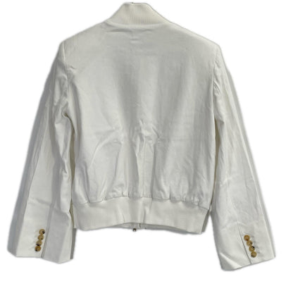 Max Mara マックスマーラ 104131186 20年 ホワイト ノーカラージップアップジャケット ジャケット