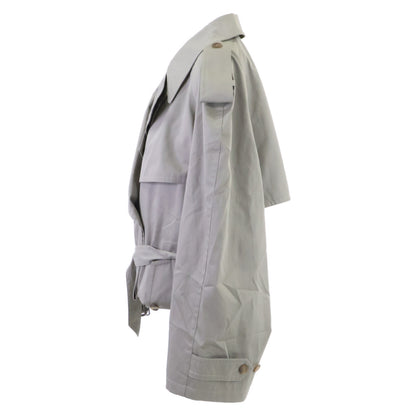 BALENCIAGA バレンシアガ 【新品/国内正規/23年製】751721 フォールデッド オーバーサイズ ベルト ツイル クロップド トレンチ コート