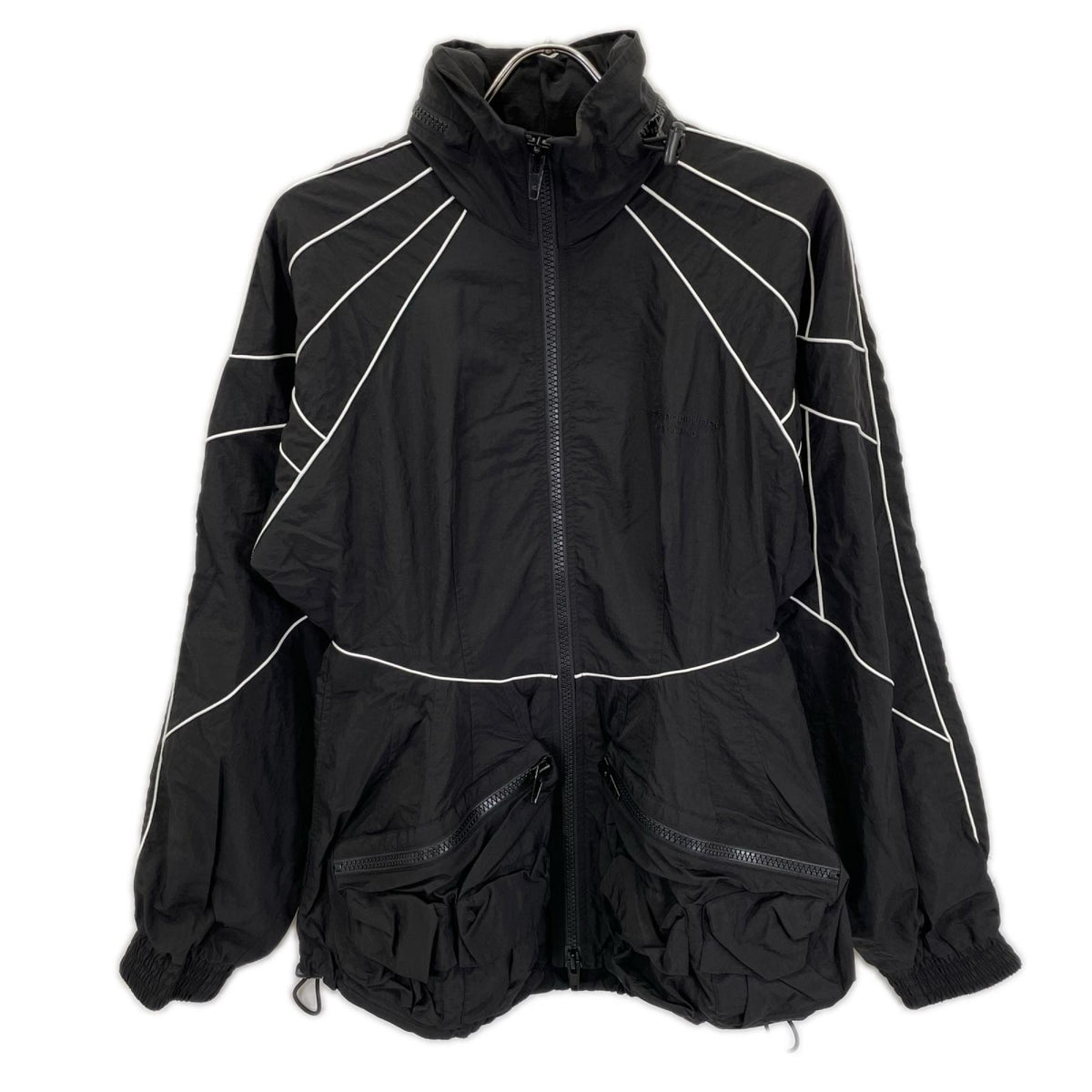 ALEXANDER WANG アレキサンダーワン 1WC2222355 ブラック フーデッドナイロントラックジャケット ジャケット