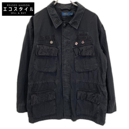 POLObyRalphLauren ポロラルフローレン ブラック　コットン100　リップストップ　ミリタリーファティーグジャケット トップス