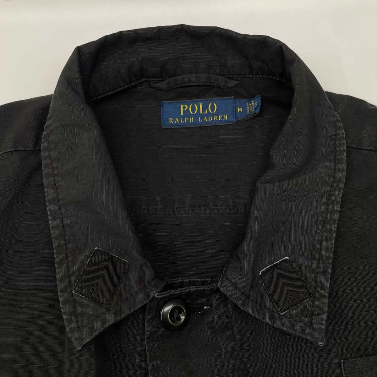 POLObyRalphLauren ポロラルフローレン ブラック　コットン100　リップストップ　ミリタリーファティーグジャケット トップス