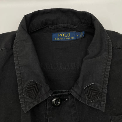 POLObyRalphLauren ポロラルフローレン ブラック　コットン100　リップストップ　ミリタリーファティーグジャケット トップス