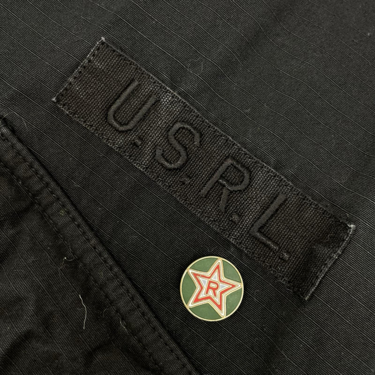 POLObyRalphLauren ポロラルフローレン ブラック　コットン100　リップストップ　ミリタリーファティーグジャケット トップス
