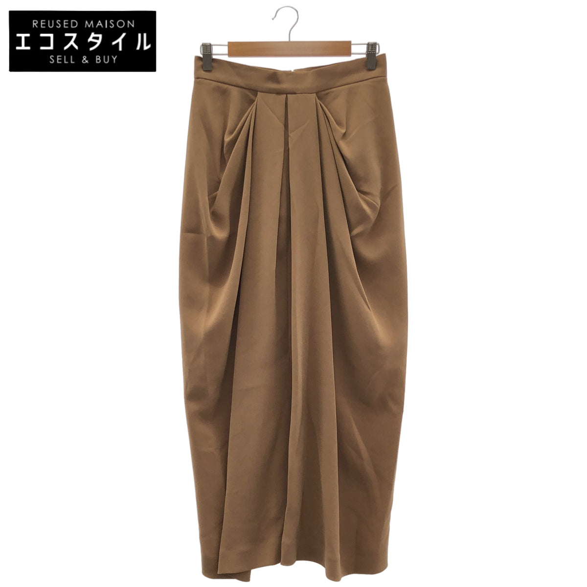 Max Mara マックスマーラ 25111010216 キャメル ロングケイディープリーツスカート ボトムス
