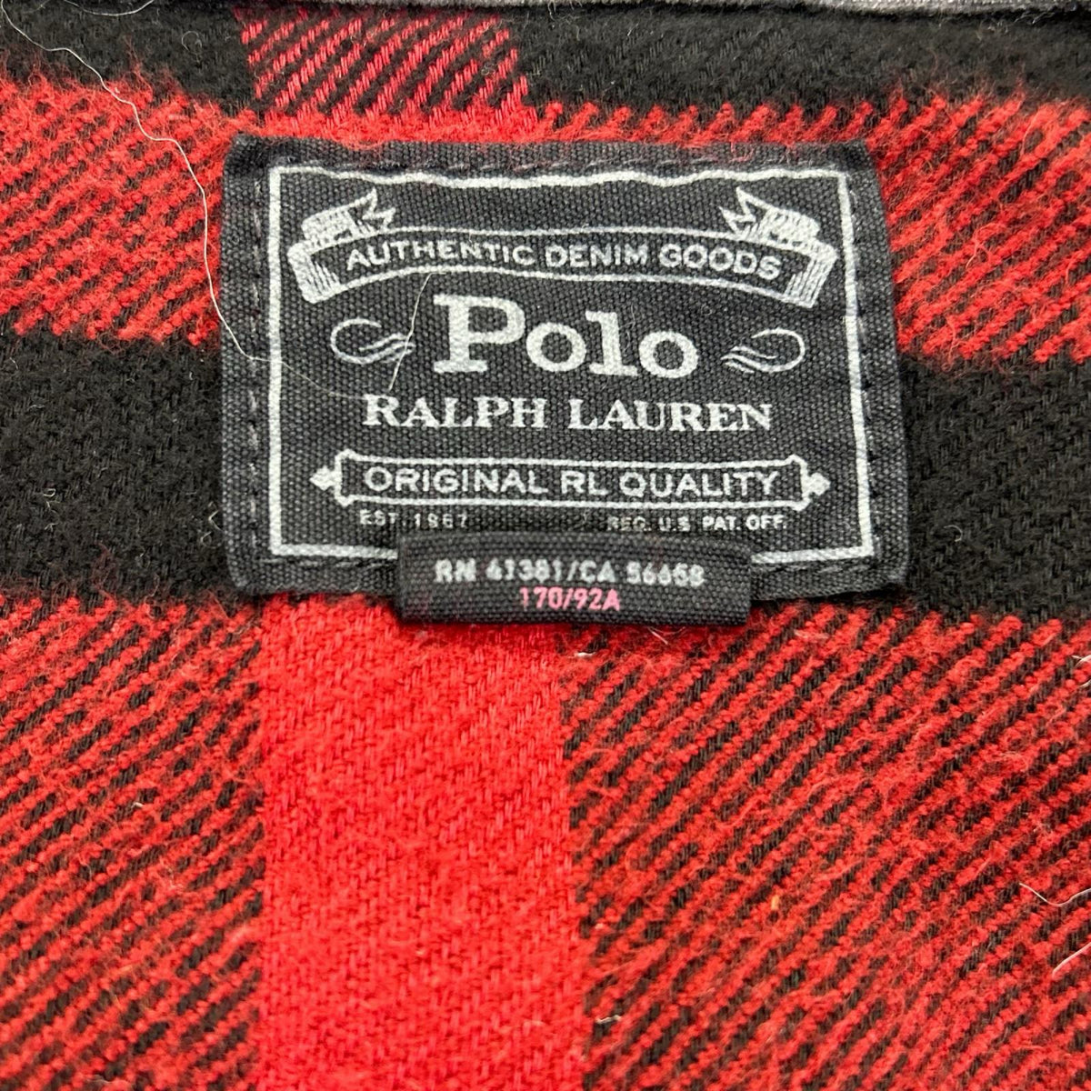 POLObyRalphLauren ポロラルフローレン ブラック 裏地チェック デニムトラッカージャケット ジャケット