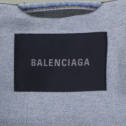 BALENCIAGA 【New/Domestic authorized/Made in 2023】773224 denim jacket-detailed hybrid coat