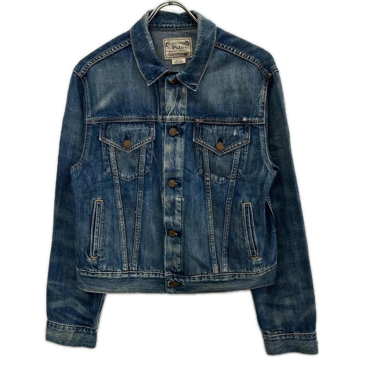 POLObyRalphLauren ポロラルフローレン インディゴ コットン　ウォッシュド加工　デニムトラッカージャケット ジャケット