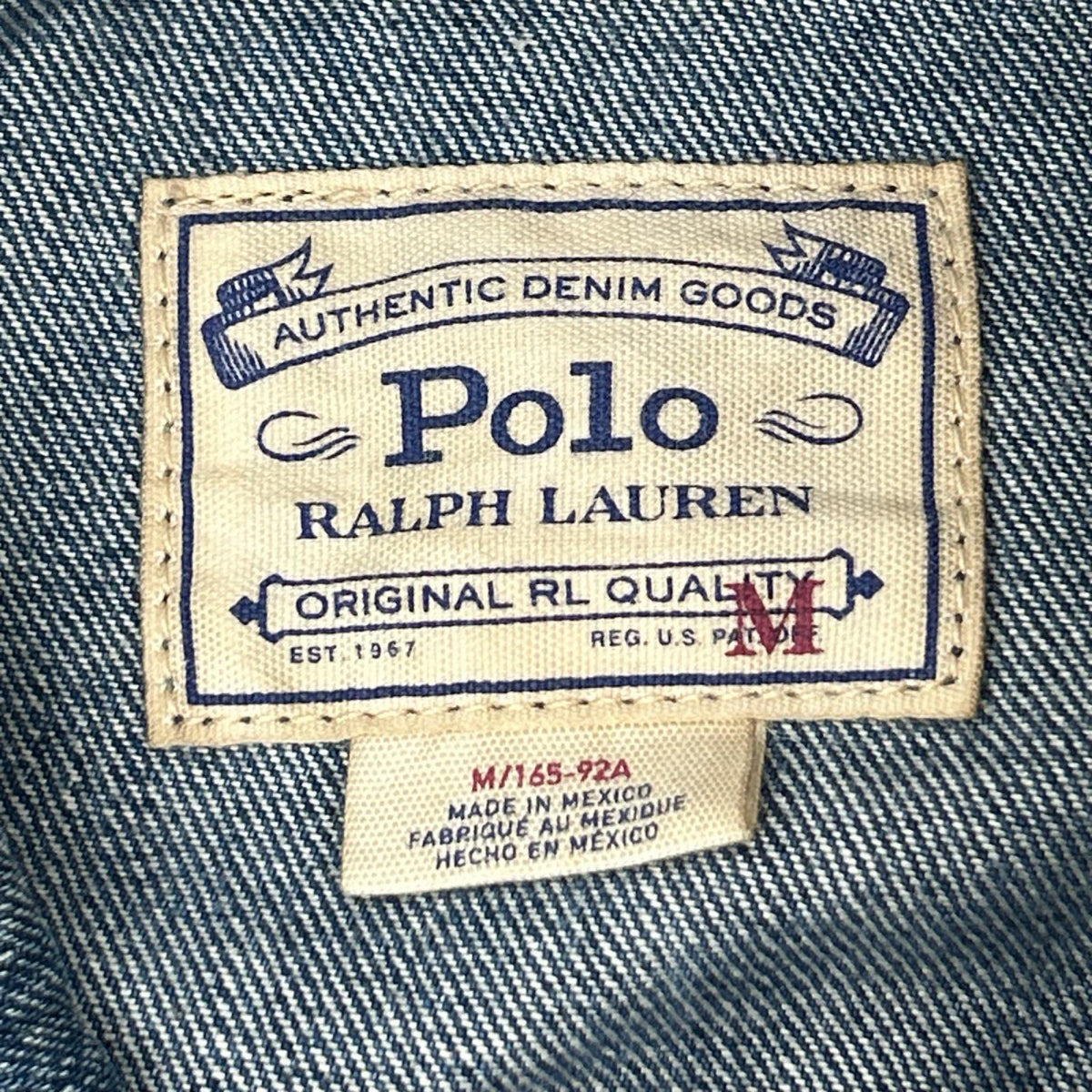 POLObyRalphLauren ポロラルフローレン インディゴ コットン　ウォッシュド加工　デニムトラッカージャケット ジャケット