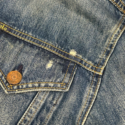 POLObyRalphLauren ポロラルフローレン インディゴ コットン　ウォッシュド加工　デニムトラッカージャケット ジャケット