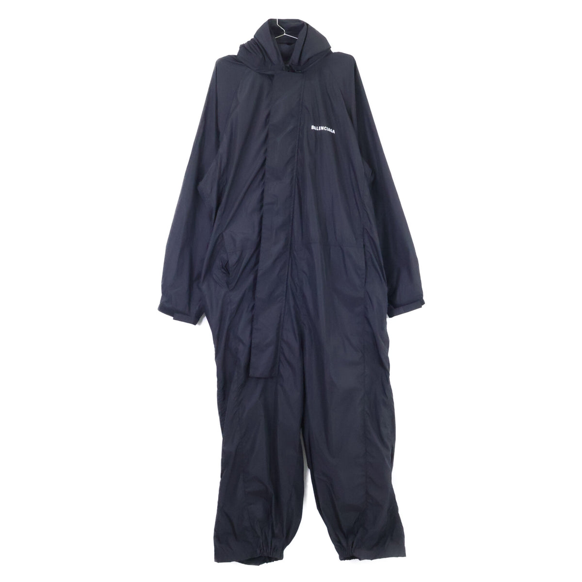 BALENCIAGA バレンシアガ 【国内正規/23年製】754226 マットナイロン ロゴ入り オーバーサイズ ジャンプスーツ オーバーオール オールインワン