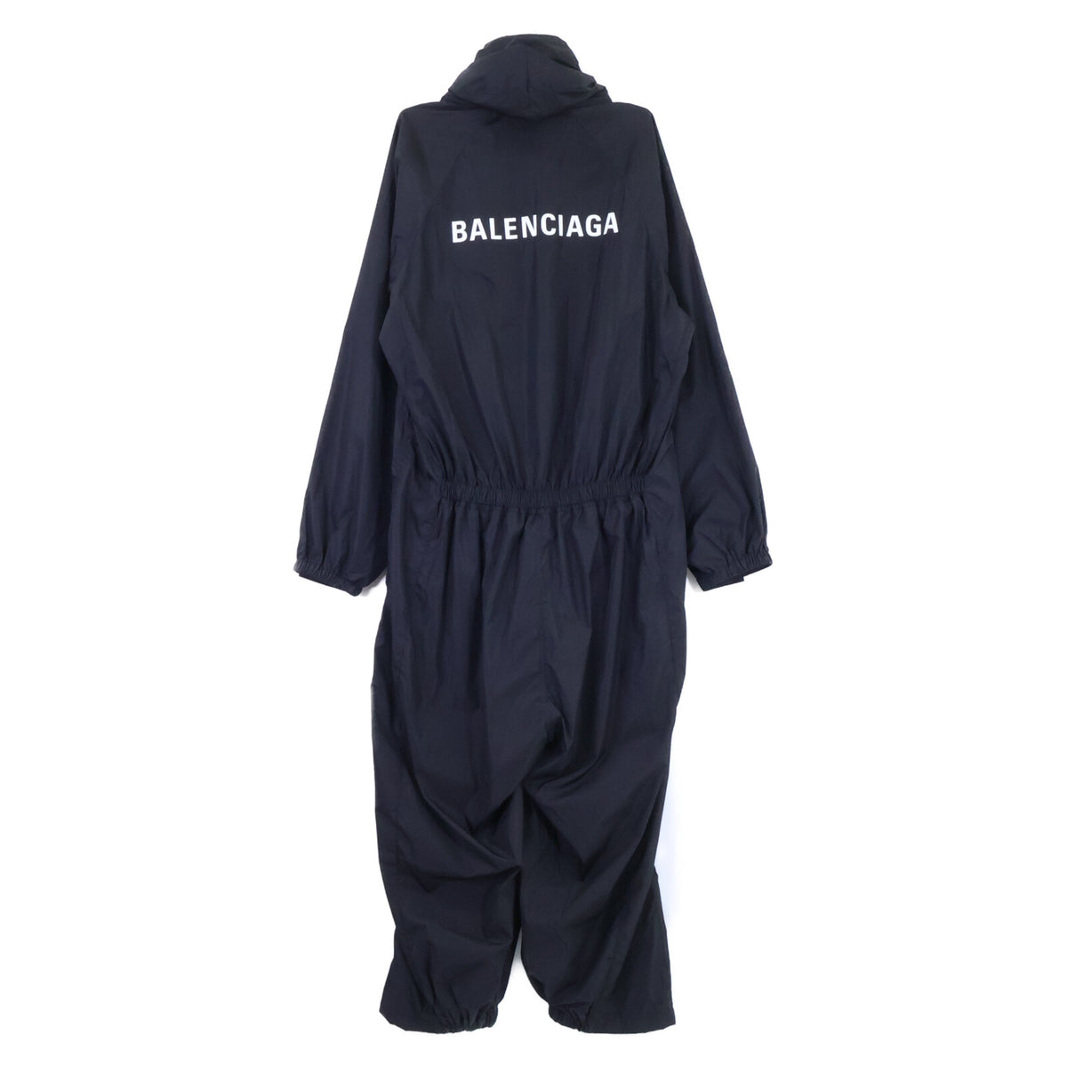 BALENCIAGA バレンシアガ 【国内正規/23年製】754226 マットナイロン ロゴ入り オーバーサイズ ジャンプスーツ オーバーオール オールインワン