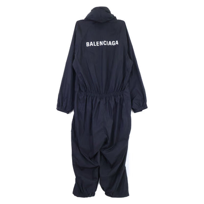 BALENCIAGA バレンシアガ 【国内正規/23年製】754226 マットナイロン ロゴ入り オーバーサイズ ジャンプスーツ オーバーオール オールインワン