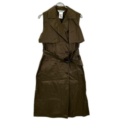 Max Mara マックスマーラ 122117126 ブラウン シルク ノースリーブワンピース ワンピース