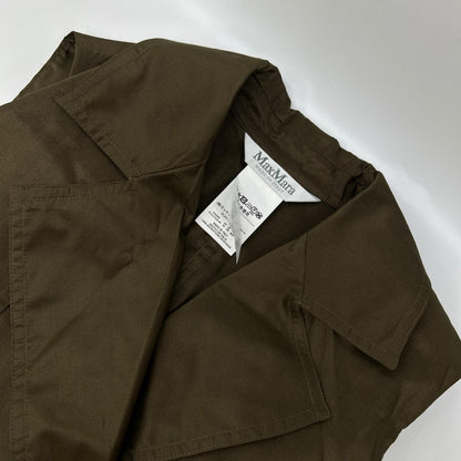 Max Mara マックスマーラ 122117126 ブラウン シルク ノースリーブワンピース ワンピース