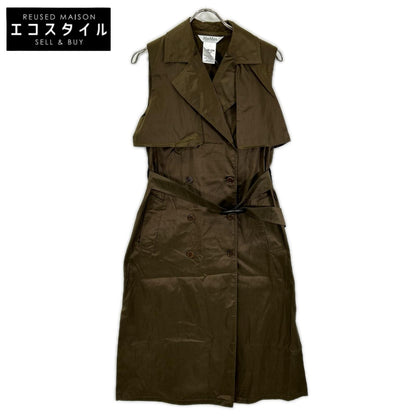 Max Mara マックスマーラ 122117126 ブラウン シルク ノースリーブワンピース ワンピース