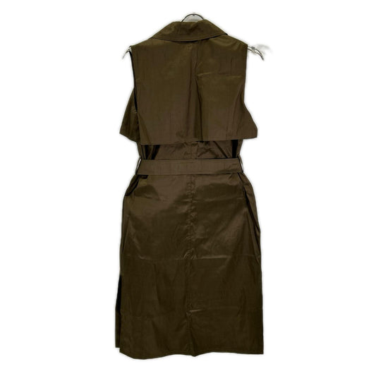 Max Mara マックスマーラ 122117126 ブラウン シルク ノースリーブワンピース ワンピース