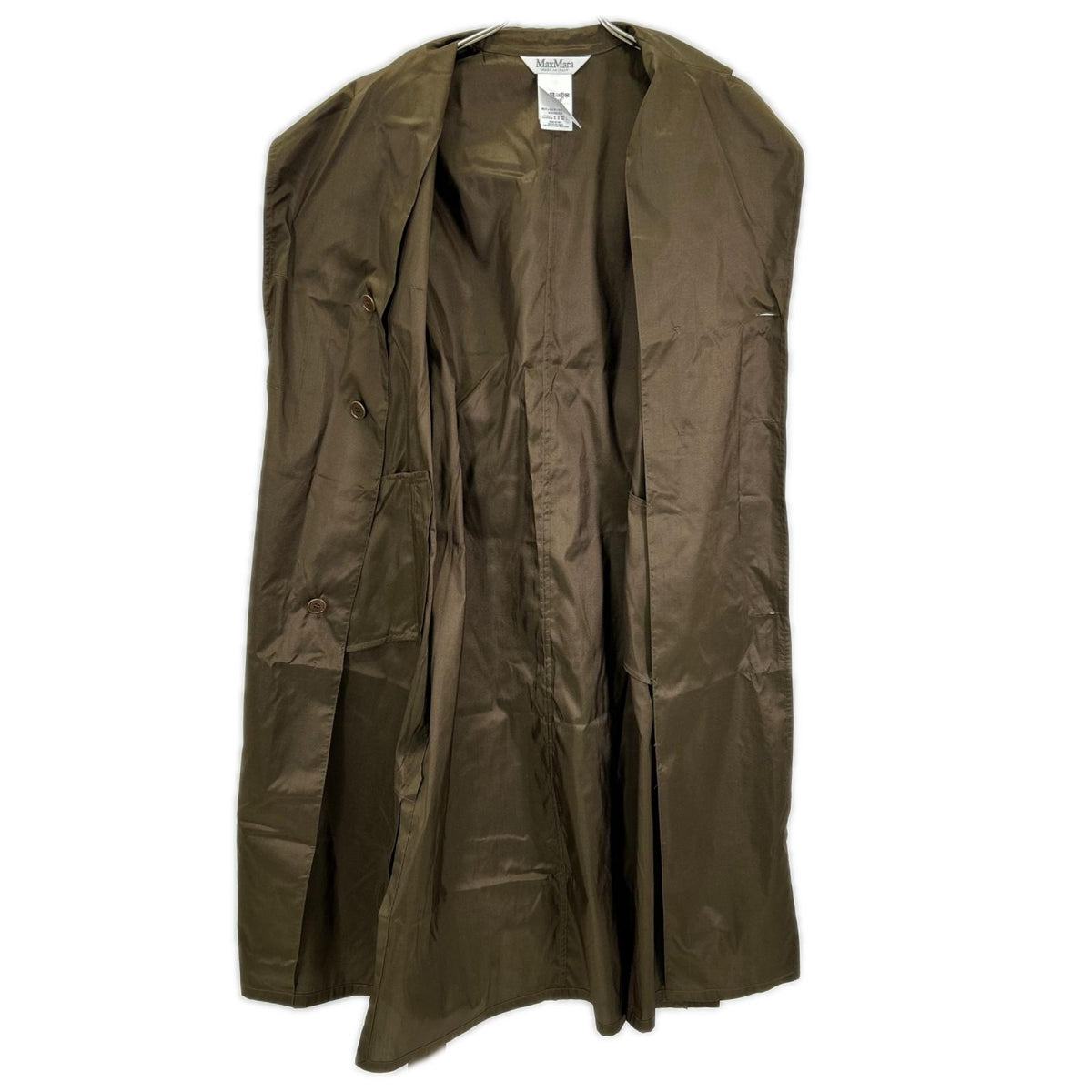 Max Mara マックスマーラ 122117126 ブラウン シルク ノースリーブワンピース ワンピース