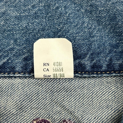 RRL ダブルアールエル 28288014000I 花&鳥刺繍 デニムジャンプスーツ つなぎ オーバーオール オールインワン