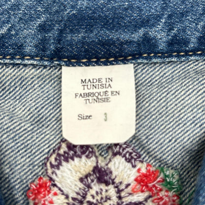 RRL ダブルアールエル 28288014000I 花&鳥刺繍 デニムジャンプスーツ つなぎ オーバーオール オールインワン