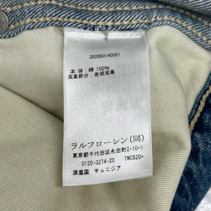 RRL ダブルアールエル 28288014000I 花&鳥刺繍 デニムジャンプスーツ つなぎ オーバーオール オールインワン