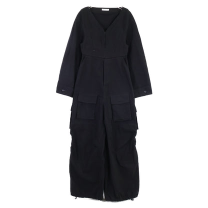 BALENCIAGA バレンシアガ 【国内正規】681262 リップストップ Vネック ジャンプスーツ オーバーオール オールインワン