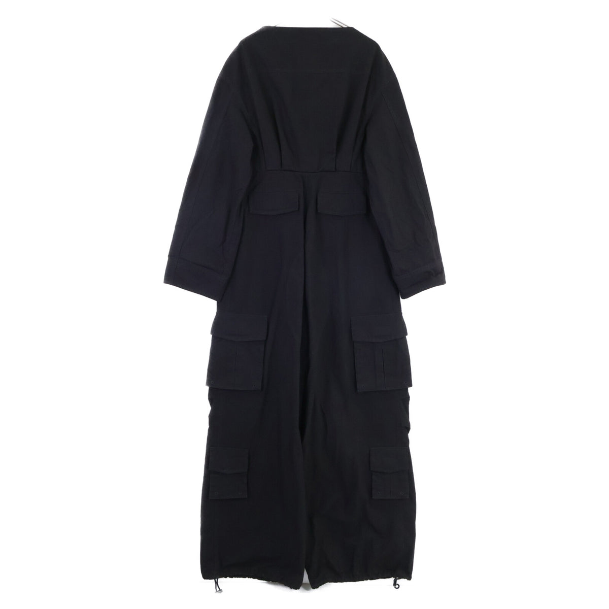 BALENCIAGA バレンシアガ 【国内正規】681262 リップストップ Vネック ジャンプスーツ オーバーオール オールインワン