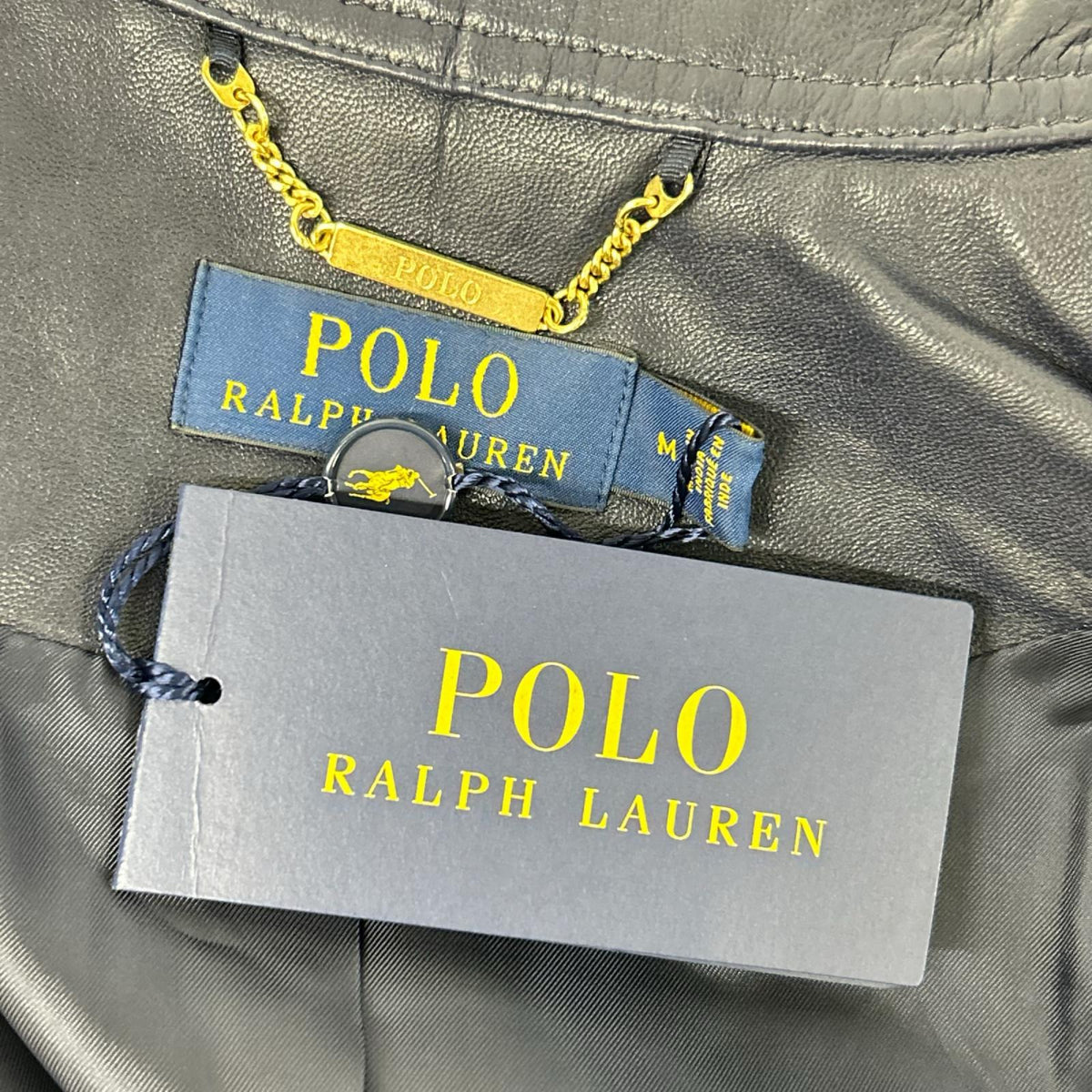 POLObyRalphLauren ポロラルフローレン ネイビー 羊革・ラム ダブルライダースジャケット ジャケット