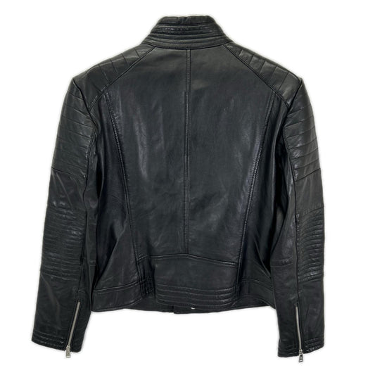 POLObyRalphLauren ポロラルフローレン Black sheepskin/lambskin double leather biker jacket jacket