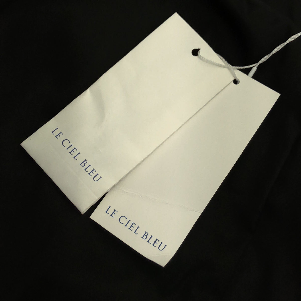 LE CIEL BLEU ルシェルブルー 24AW　ブラック キルティングエコレザー中綿コート トップス