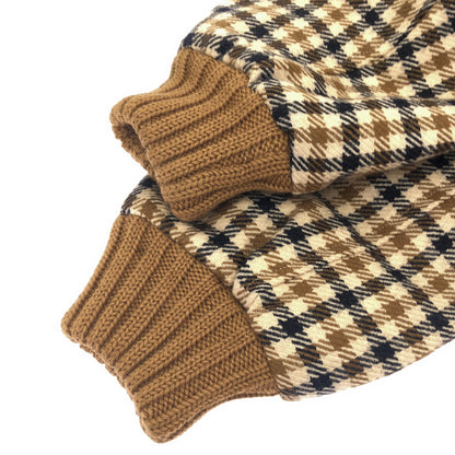 Aquascutum アクアスキュータム A550280 ウール100 チェック柄ブルゾンジャケット トップス