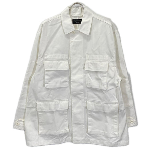 BALENCIAGA バレンシアガ 720159 22年 UNISEX ホワイト カーゴジャケット ジャケット