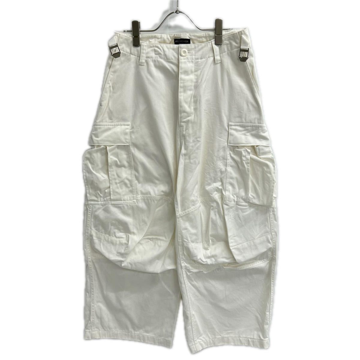 BALENCIAGA バレンシアガ 720229 22年 ホワイト カーゴパンツ ボトムス