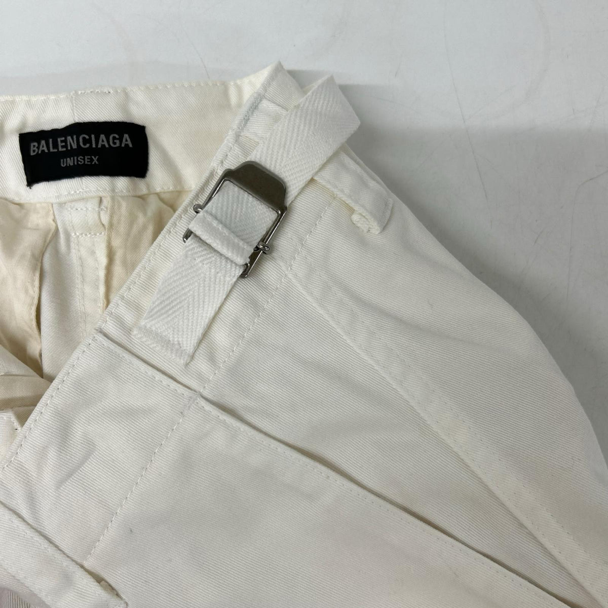 BALENCIAGA バレンシアガ 720229 22年 ホワイト カーゴパンツ ボトムス