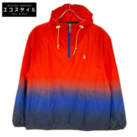 POLObyRalphLauren ポロラルフローレン オレンジ×ブルー　ナイロングラデーション　アノラックパーカー トップス