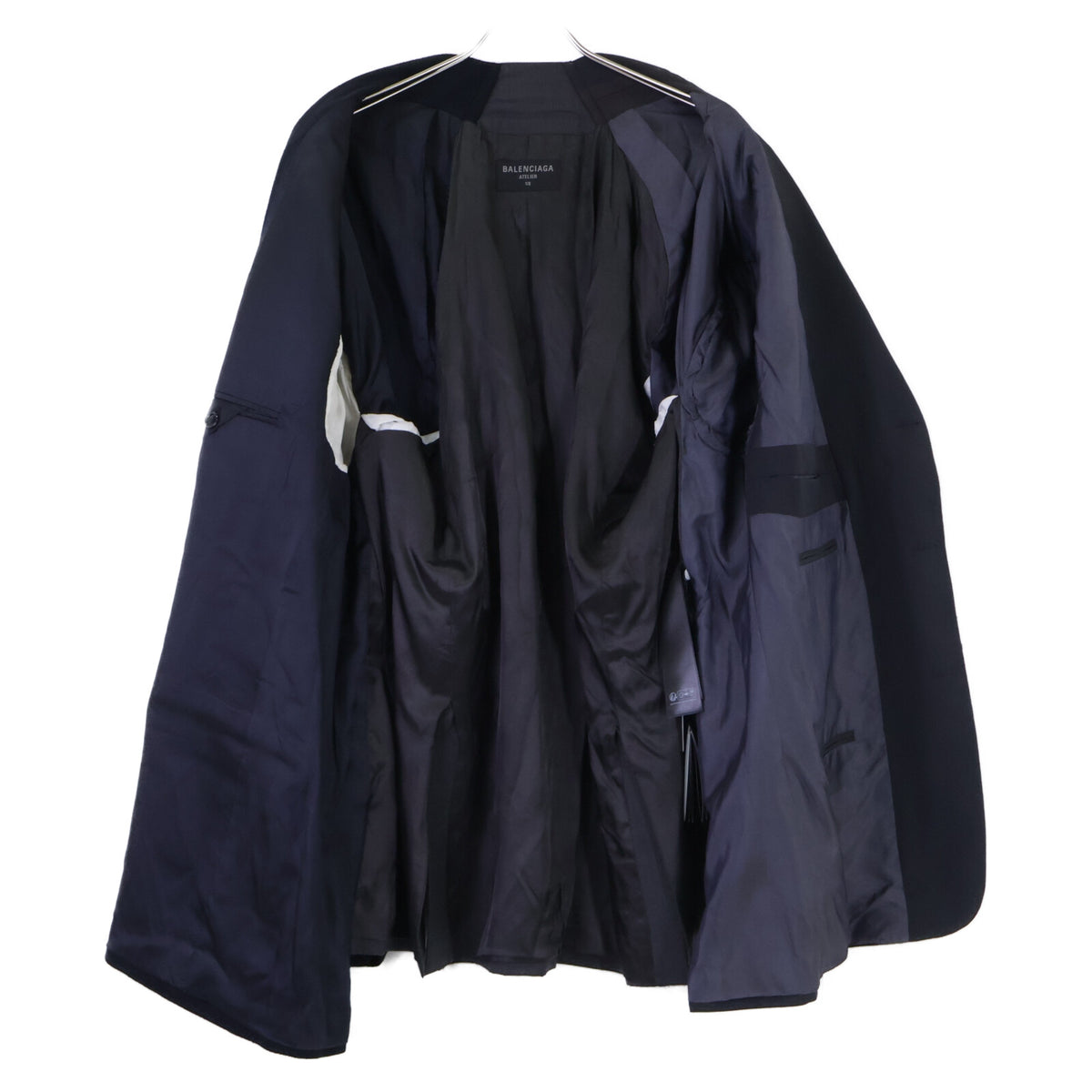 BALENCIAGA バレンシアガ 【国内正規/24年製】790799 USED加工 ATELIER 1/8 再構築ダブルスリーブテーラードジャケット ジャケット
