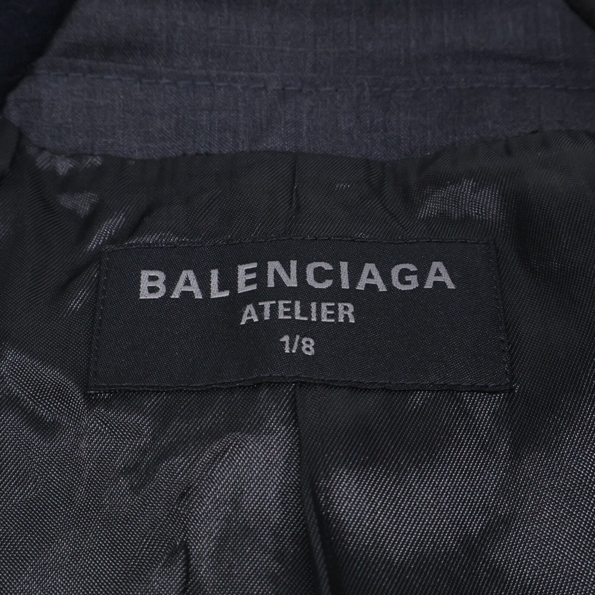 BALENCIAGA バレンシアガ 【国内正規/24年製】790799 USED加工 ATELIER 1/8 再構築ダブルスリーブテーラードジャケット ジャケット